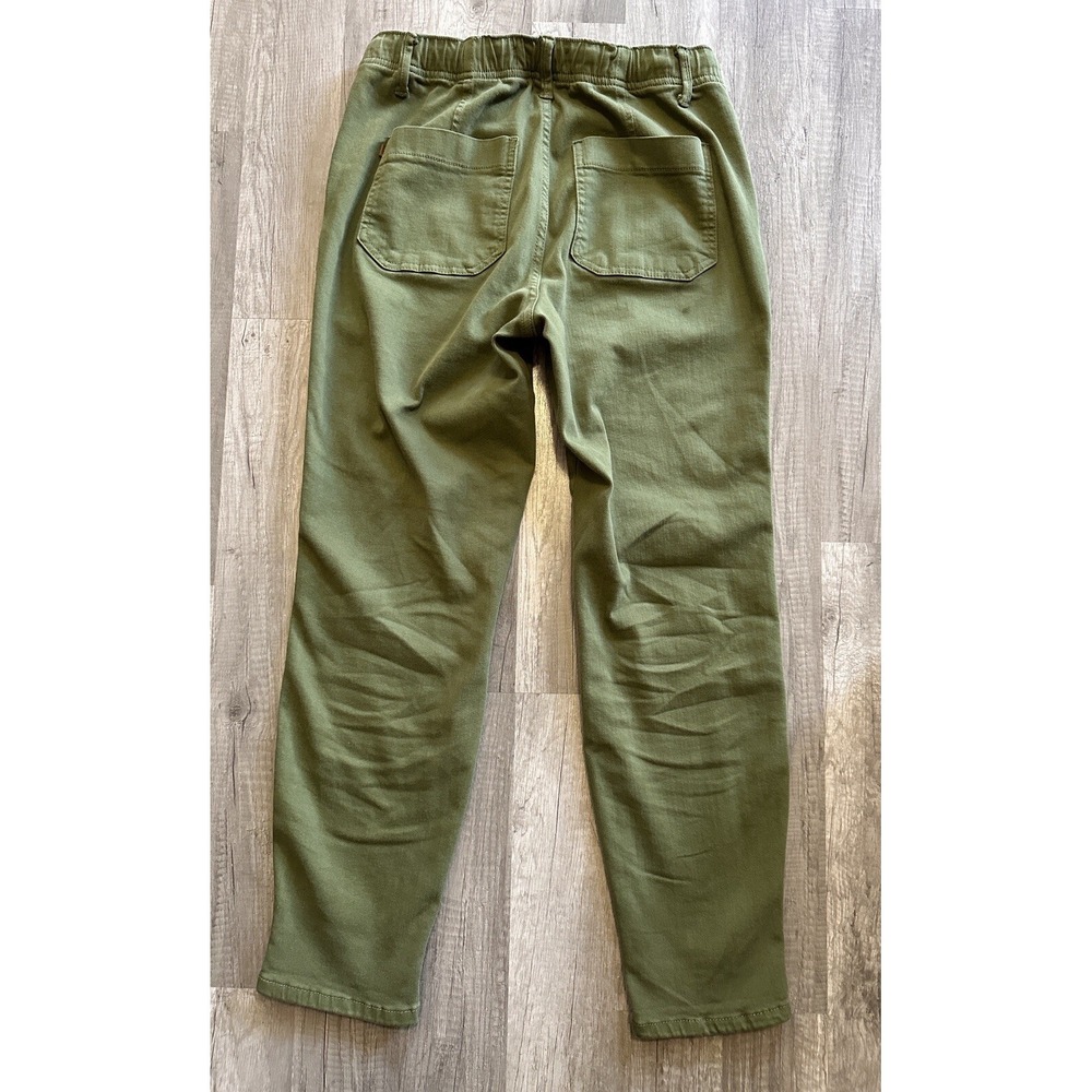 Judy Blue Womens Noel Drawstring Army Green Olive Green Pants Size 5/27 **FLAW** - Picture 8 of 16